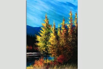 Paint Nite: Autumn Trees Lakeside